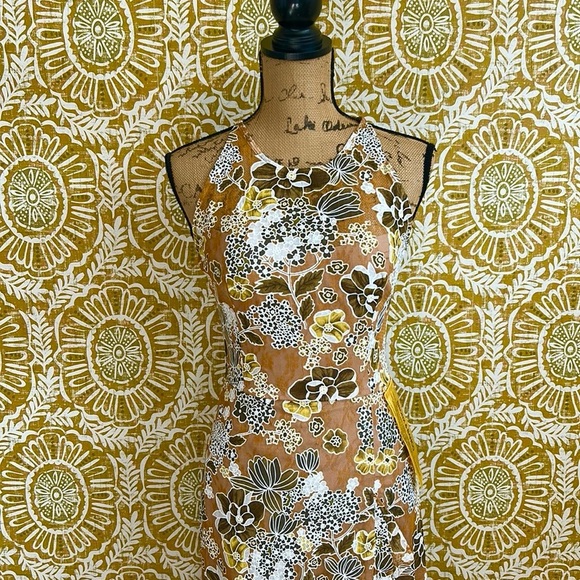 NWT Bronx And Banco Sicilia Floral Multi Lace Ruffle High-Low Gown Dress Sz XS - Picture 7 of 14